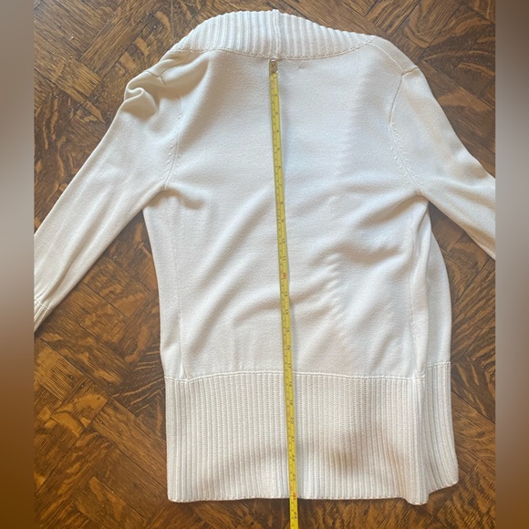 INC Cream Shawl Collar Cardigan - Size XS - Picture 10 of 16